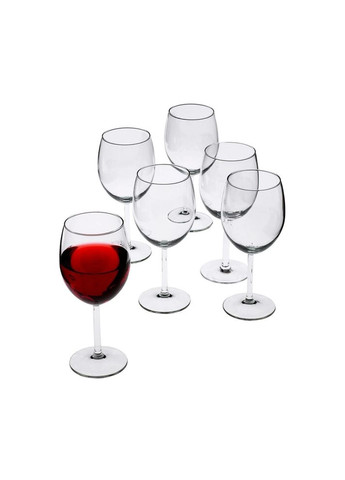 Набір келихів для вина 6 шт 300 мл скляні IKEA (276195150)
