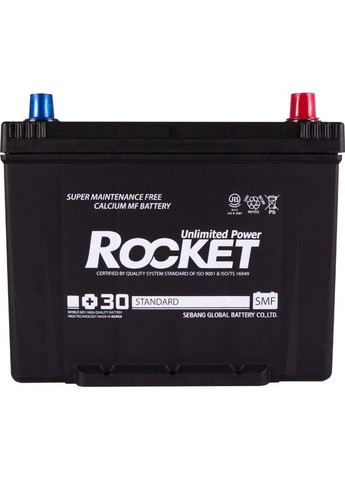 Автомобильный аккумулятор Japan 6СТ-80Ah АзЕ 670A (CCA) SMF 85D26L Rocket (349807263)