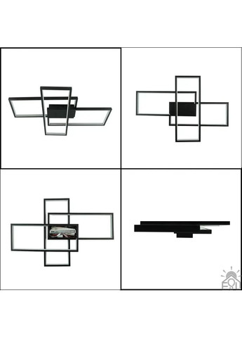 Смарт люстра управляемая светодиодная SVEN 3S 85 Вт 690x470x80 мм Черная ESLLSE (366237242)