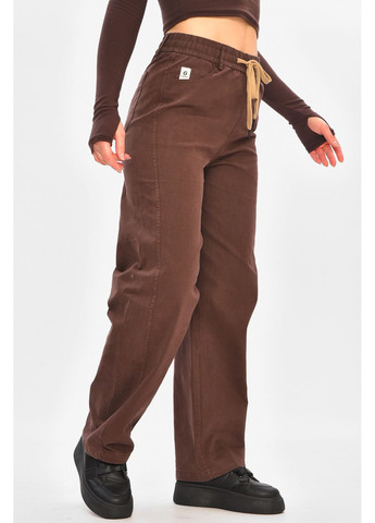 Штани жіночі однотонні бордового кольору Let's Shop (368540557)