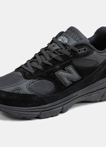 Черные всесезонные кроссовки мужские new balance 993 cordura black | нью беланс 993 черные No Brand