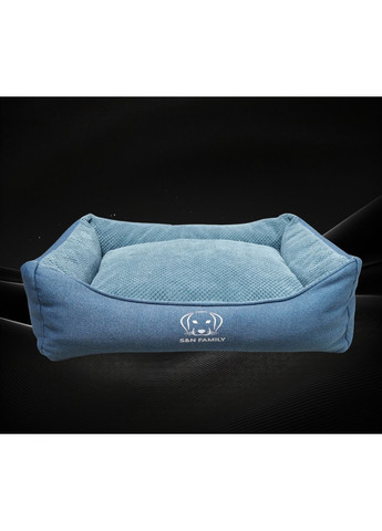 Лежанка 60х50х14см из текстиля для маленьких собак и кошек "Fiolent" (Cиний) S&N Family (361204601)