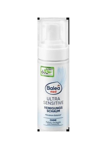 Пінка для вмивання чутливої шкіри обличчя MED Reinigungsschaum Ultra Sensitive, 150 ml Balea (366889574)