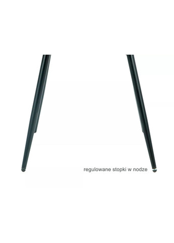 Стілець кухонний RICK VELVET чорний каркас / чорний BL.19 RICKVCC Signal (372178196)