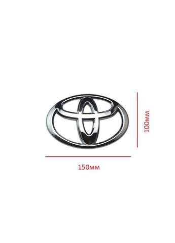 Емблема решітки/багажника хром 150х100 мм (на скотчі) 7531142010 Toyota (369610076)