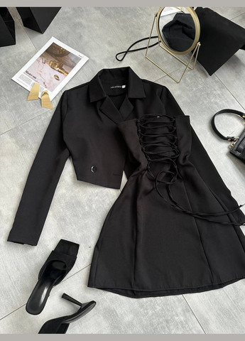 Чорна ділова, повсякденний, кежуал жіноча сукня Україна однотонна