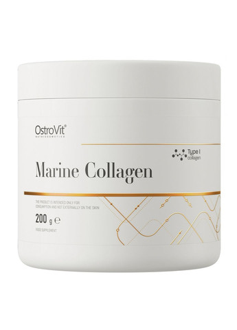 Препарат для суставов и связок Marine Collagen, 200 грамм Черная смородина Ostrovit (293340389)