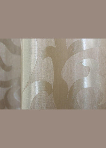 Готові штори та тюль Комплект штор для вітальні Бежевий 2 шт штор 1.5 х 2.7 м + тюль 4 х 2.7 м (П4К-Е416шВ-5) No Brand (306633017)