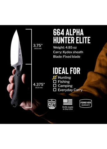 Нож Alpha Hunter Elite, черный Buck (385885113)
