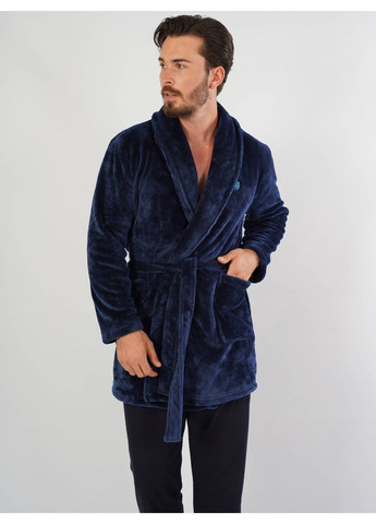 Халат махровый на запах с длинным рукавом мужской Vienetta (370434421)