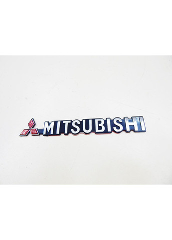 Емблема напис 190х30мм хром+червоний на чорному тлі пластик (на скотчі) MB619230 Mitsubishi (369612103)