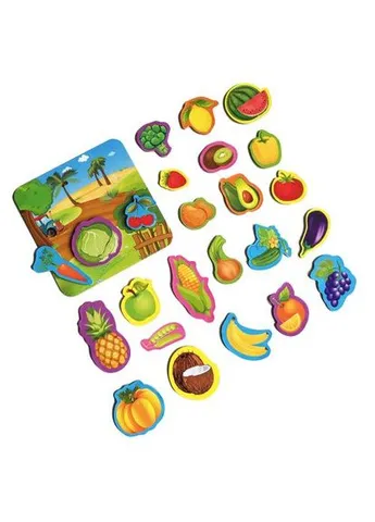 Гра настільна магнітна "Vegetables and fruits" укр Vladi toys (374409363)