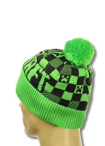 Дитяча зимова шапка з помпоном Майнкрафт / Minecraft No Brand Шапка з помпоном (361048042)