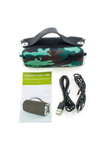 Беспроводная колонка H36 акустика камуфляж зеленый Hopestar (315466168)