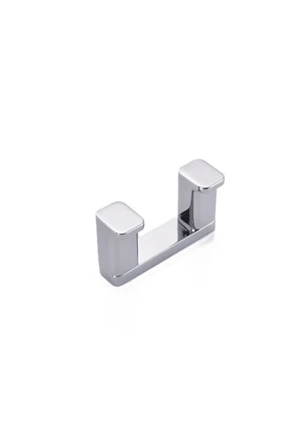 Крючок двойной AS-0101-2-01 цвет хром глянец (KR6157) KOER (398850996)