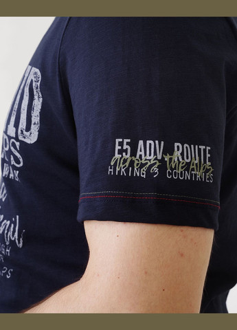 Синяя футболка-футболка мужская для мужчин Camp David