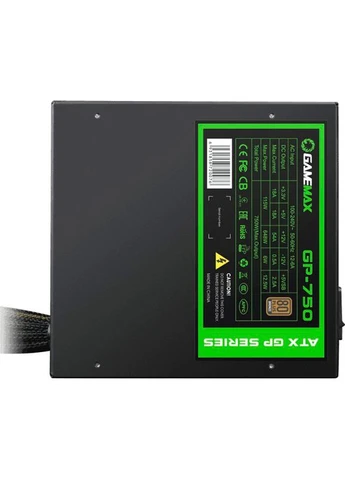 Блок питания 750W 80 Bronze (GP-750) GameMax (334831614)
