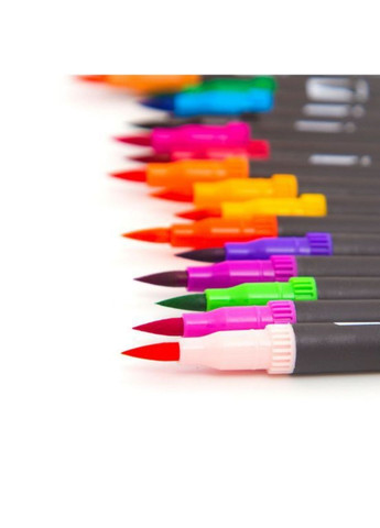 Набір двосторонніх акварельних маркерів Dual Brush Pens 168 шт No Brand (320741607)
