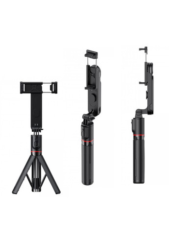 Селфи палка с LED подсветкой Штатив для телефона с пультом BRB L15 111см Трипод монопод для экшн-камеры Черный Selfie (311203461)