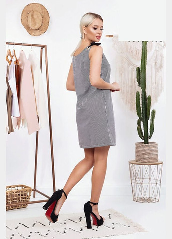 Чорна кежуал сарафан жіночий літній dv-1525 чорний 40 Sofia