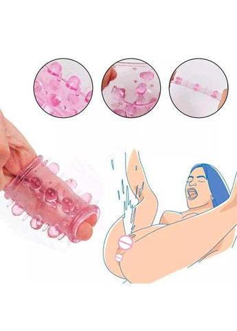 Еластична рельєфна насадка на пеніс No Brand (368893633)