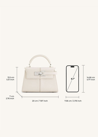 Сумка женская JW PEI Elise Large Top Handle Bag Белый No Brand (319340062)