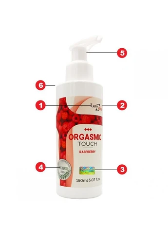 Массажный гель Lovestim ORGASMIC TOUCH со вкусом малины 150 мл FERO (372737728)