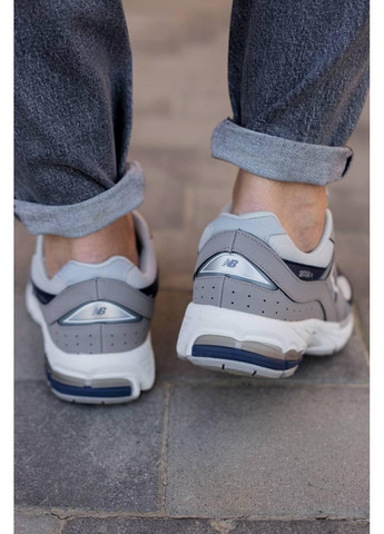 Сірі Осінні кросівки чоловічі new balance 2002r grey blue нью беланс 2002r No Brand