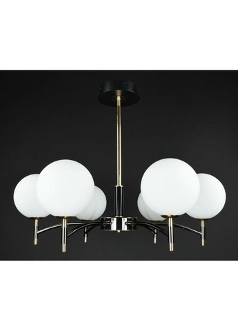 Люстра потолочная на 6 лампочек 27899 Черный 45-75х68х68 см. Sunnysky (324396344)