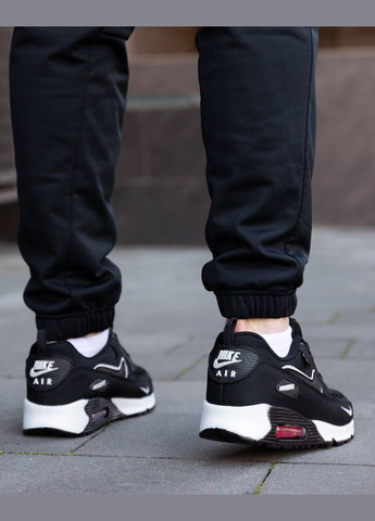 Черные всесезонные кроссовки Vakko Nike Air Max 90 Black White
