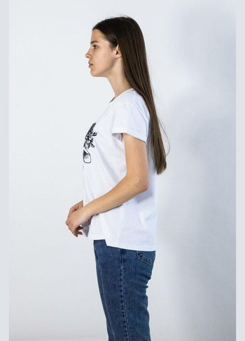 Футболка женская с вышивкой жираф с венком белая MKМФ70152-2 Modna KAZKA - (336931988)
