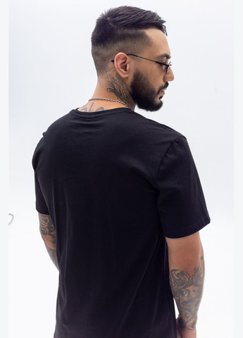 Черная базовая футболка с лого a x с коротким рукавом Vakko