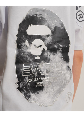 Футболка белая Bape A Bathing Ape Head Moon White Tee Unisex (356677813)