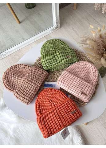 Женская шапка стильная красивая. Мужская шапка с двойным отворотом No Brand (362917710)