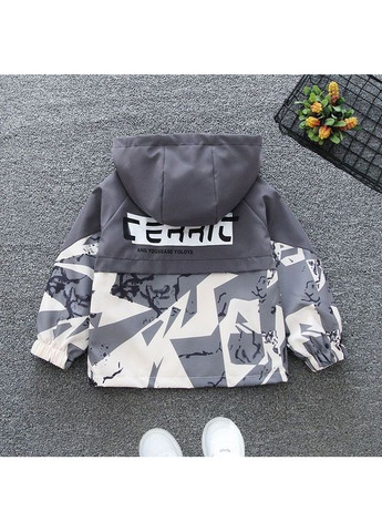 Сіра демісезонна вітровка No Brand