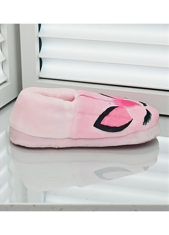 Розовые комнатные велюровые домашние тапочки для девочки валди Waldi