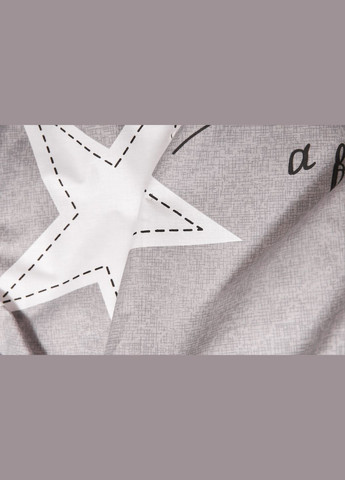 Комплект постільної білизни Бязь Gold Люкс сімейний 160х220х2 наволочки 4х50х70 (MS-820003043) Moon&Star Gray Stars (288044325)