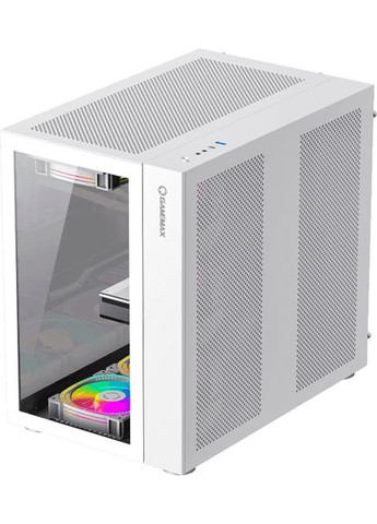 Корпус ATX без блока живлення, закалене скло Infinity White GameMax (360419933)