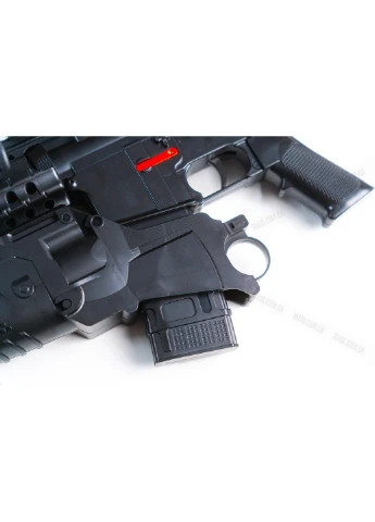 Іграшковий гель-бластер HK416 з підствольним модулем чорний Mizi XS-1803A (390192600)