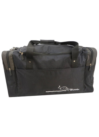 Дорожная сумка средняя 437-7 62L Черная со вставками хаки Wallaby (297643071)