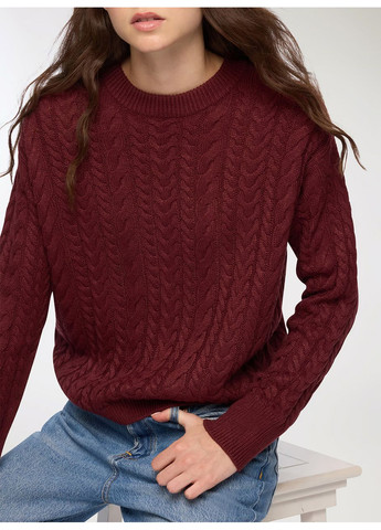 Бордовий зимовий светр жін Terranova