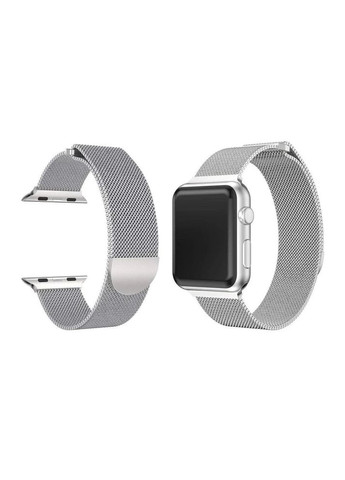 Металлический ремешок для Apple Watch миланская петля Milanese loop 38/40/41 mm серый No Brand (353497734)