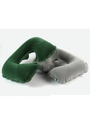 Надувна флокована подушка 67006, 37 х 24 х 10 см, зелена Bestway (301916719)