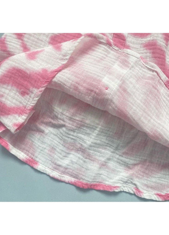 Розовая футболка блуза детская, розовая, белая Primark