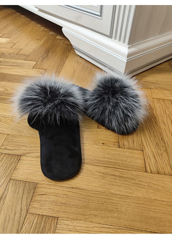 Жіночі тапочки для ламінату з натуральним хутром паркетні тапочки Belsta тапочки з песцем хутряні шльопанці No Brand (361443668)