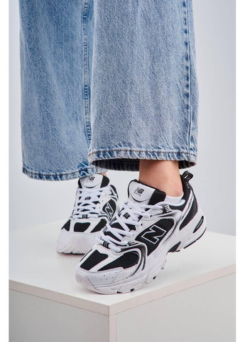 КРОСІВКИ ЖІНОЧІ NEW BALANCE 530 WHITE BLACK V2 PREMIUM НЬЮ БЕЛАНС 530 No Brand чорні демісезони (367174776)