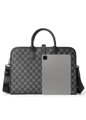 Чоловічий діловий портфель екошкіра формат А4 41х31х10 см No Brand (398106509)