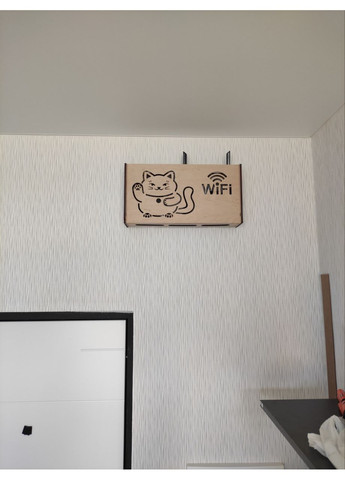 Настінна коробка для роутера Wi-Fi Полка Кицька 2 Comod (367983204)