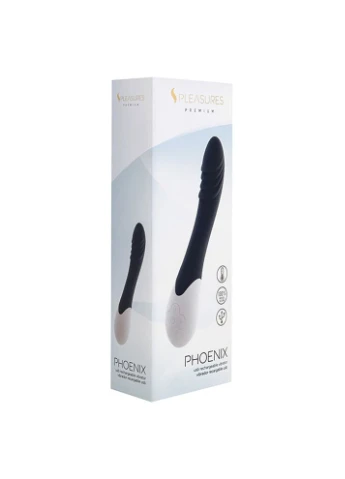 Вібратор для точки G S Premium Phoenix, чорнийPleasures 20512 S Pleasures (392412282)