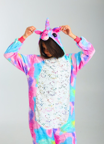 Кігурумі піжама Єдиноріг Іскорка жіноча різнобарвна плюшева Lalapka (369369944)